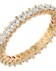 Inel Eternity cu Diamante Naturale de 1.12 ct din 18k Aur Galben - Castelo.ro