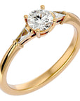 Inel de Logodnă Solitaire din Aur 14k cu Moissanite de 0.69 ct din 14k Aur Galben - Castelo.ro