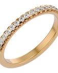 Inel Eternity Cu Moissanite de 0.25 ct din 18k Aur Galben - Castelo.ro