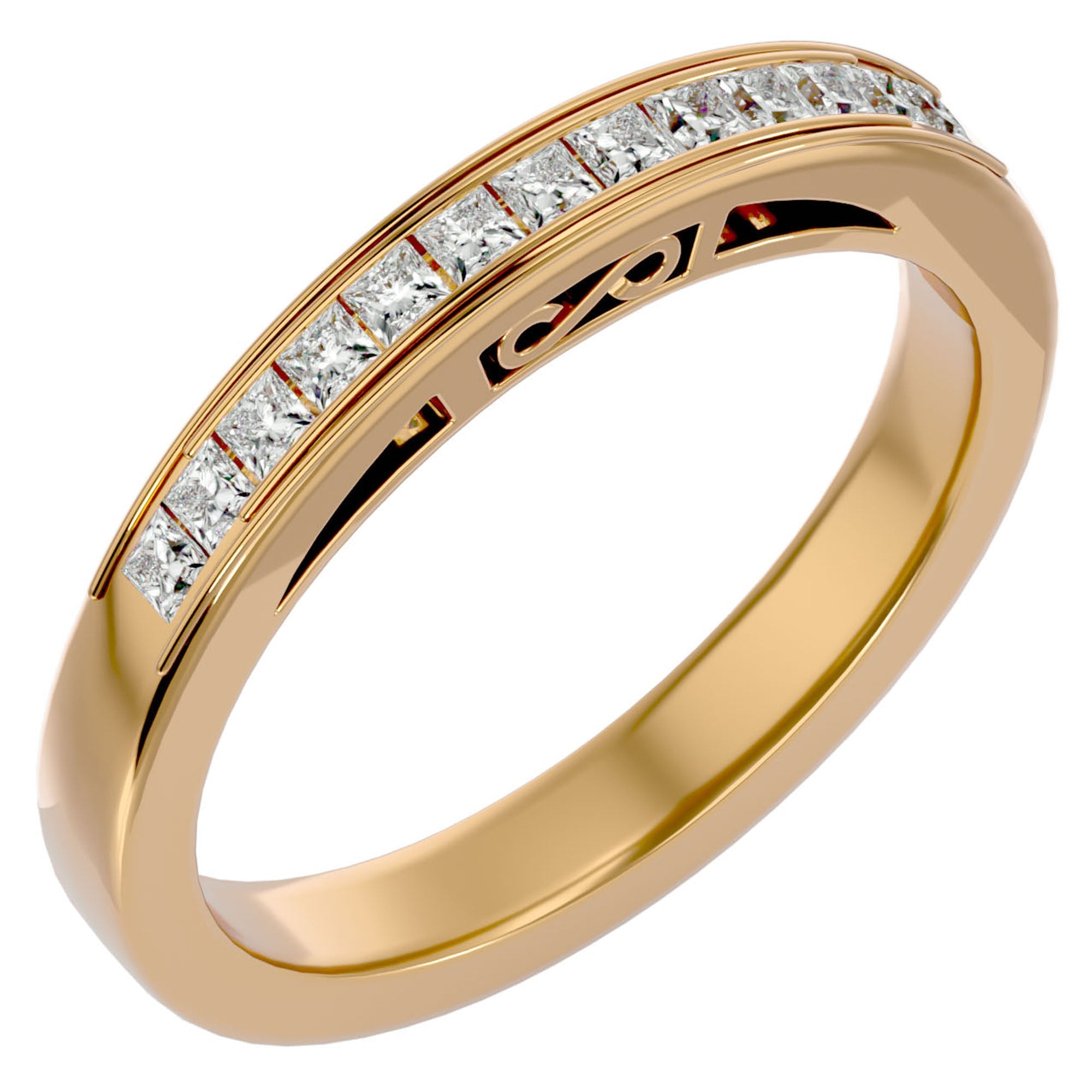 Verighetă cu Diamante Create în Laborator Eternity de 1.07 ct din 18k Aur Galben - Castelo.ro