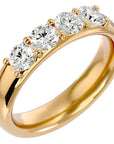 Verighetă Eternity cu 4 Diamante Naturale de 0.96 ct din 18k Aur Galben - Castelo.ro