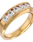 Verighetă Emilia cu Diamante Naturale de 1.29 ct din 18k Aur Galben - Castelo.ro