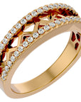 Inel Diademă din Aur 14k cu Moissanite în Montură Clasică de 0.30 ct din 14k Aur Galben - Castelo.ro