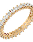Inel Eternity din Aur 14k cu Diamante Naturale de 1.20 ct din 14k Aur Galben - Castelo.ro