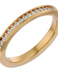 Inel Eternity Cu Moissanite de 0.19 ct din 18k Aur Galben - Castelo.ro