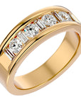 Verighetă Eternă din Aur 14k cu Moissanite de 1.24 ct din 14k Aur Galben - Castelo.ro