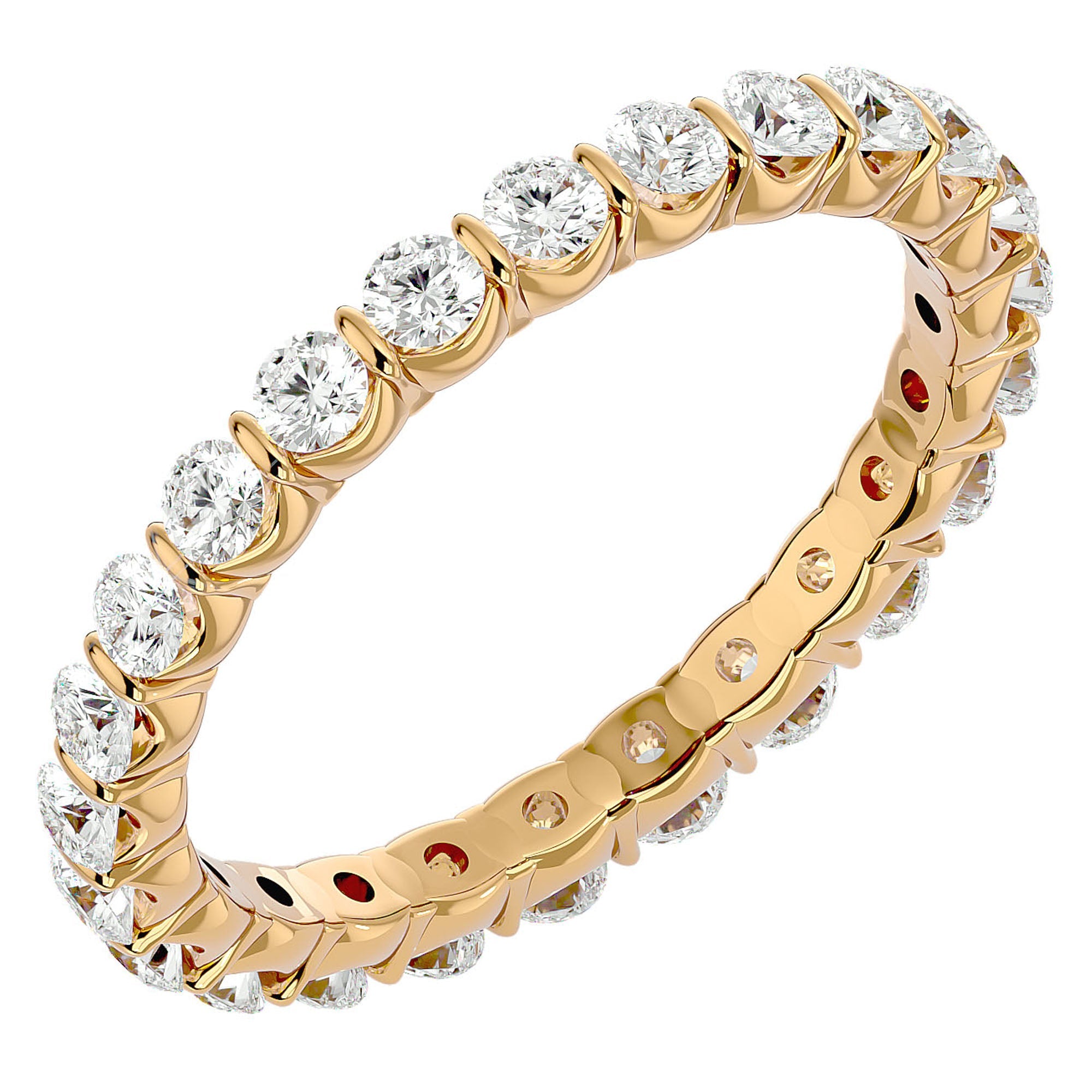 Inel Eternity din Aur 14k cu Diamante Create în Laborator de 1.09 ct din 14k Aur Galben - Castelo.ro