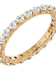 Inel Eternity din Aur 14k cu Diamante Create în Laborator de 1.09 ct din 14k Aur Galben - Castelo.ro
