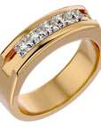 Verighetă Prestigiu cu Diamante Create în Laborator de 1.24 ct din 18k Aur Galben - Castelo.ro