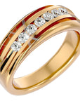 Verighetă Noblesse cu Diamante Naturale de 0.52 ct din 18k Aur Galben - Castelo.ro