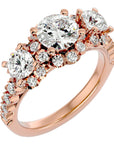 Inel de Logodnă Imperial cu Moissanite de 2.04 ct din 18k Aur Roz - Castelo.ro