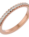 Inel Eternity Cu Moissanite de 0.25 ct din 18k Aur Roz - Castelo.ro