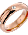 Verighetă Amélie din Aur 14k cu Diamante Create în Laborator de 0.46 ct din 14k Aur Roz - Castelo.ro