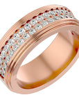 Inel Eternity Sofia din Aur 14k cu Diamante Naturale de 1.03 ct din 14k Aur Roz - Castelo.ro