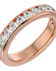 Inel Eternity din Aur 14k Cu Diamante Naturale de 0.96 ct din 14k Aur Roz - Castelo.ro