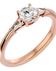 Inel de Logodnă Solitaire cu Moissanite de 0.69 ct din 18k Aur Roz - Castelo.ro