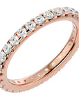 Inel Eternity cu Diamante Naturale de 1.04 ct din 18k Aur Roz - Castelo.ro