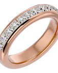 Verighetă cu Moissanite Eternity de 1.07 ct din 18k Aur Roz - Castelo.ro