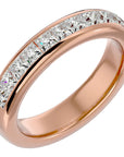 Verighetă cu Moissanite Eternity de 1.07 ct din 18k Aur Roz - Castelo.ro