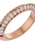 Inel Etern Dual din Aur 14k cu Diamante Create în Laborator de 1.02 ct din 14k Aur Roz - Castelo.ro