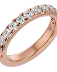 Verighetă din Aur 14k cu Diamante Naturale Eternity de 0.96 ct din 14k Aur Roz - Castelo.ro
