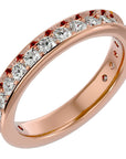 Verighetă cu Diamante Naturale Eternity de 1.12 ct din 18k Aur Roz - Castelo.ro