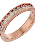 Inel Eternity din Aur 14k Cu Diamante Create în Laborator de 0.49 ct din 14k Aur Roz - Castelo.ro