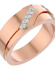 Verighetă Prestigiu cu Moissanite de 0.36 ct din 18k Aur Roz - Castelo.ro
