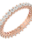 Inel Eternity din Aur 14k cu Diamante Naturale de 1.20 ct din 14k Aur Roz - Castelo.ro