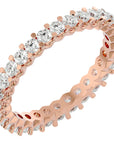 Inel Eternity din Aur 14k cu Diamante Create în Laborator de 1.12 ct din 14k Aur Roz - Castelo.ro