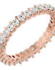 Inel Eternity din Aur 14k cu Diamante Naturale de 1.12 ct din 14k Aur Roz - Castelo.ro