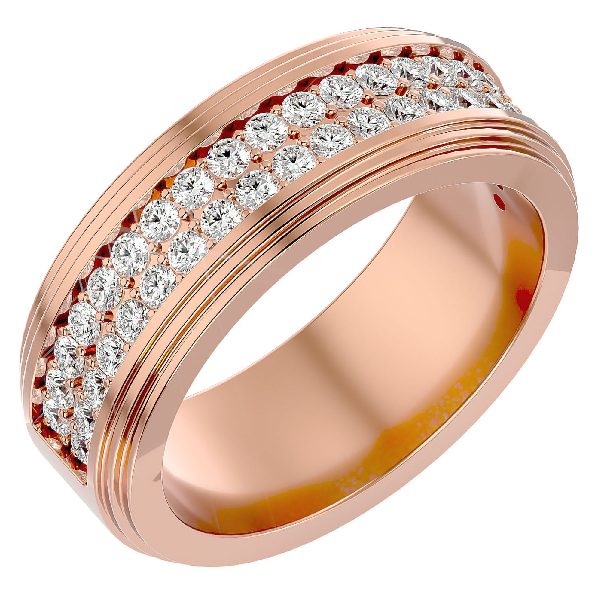 Inel Eternity Sofia din Aur 14k cu Diamante Create în Laborator de 1.03 ct din 14k Aur Roz - Castelo.ro