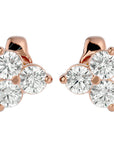 Cercei Stud Martini din Diamante Naturale de 0.44 ct din 18k Aur Roz - Castelo.ro