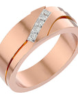 Verighetă Prestigiu din Aur 14k cu Diamante Create în Laborator de 0.36 ct din 14k Aur Roz - Castelo.ro