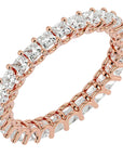 Inel Eternitate cu Diamante Naturale de 1.93 ct din 18k Aur Roz - Castelo.ro