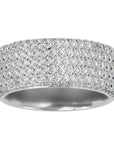 Inel Clasic Pavé din Aur 14k cu Diamante Create în Laborator de 1.93 ct din 14k Aur Alb - Castelo.ro