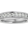 Verighetă cu Moissanite Eternity de 0.92 ct din Platina - Castelo.ro