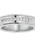 Verighetă Céline din Aur 14k cu Bandă De Diamante Naturale de 0.31 ct din 14k Aur Alb - Castelo.ro
