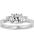 Inel de Logodnă Solitaire cu Trei Diamante Create în Laborator de 1.57 ct din Platina - Castelo.ro