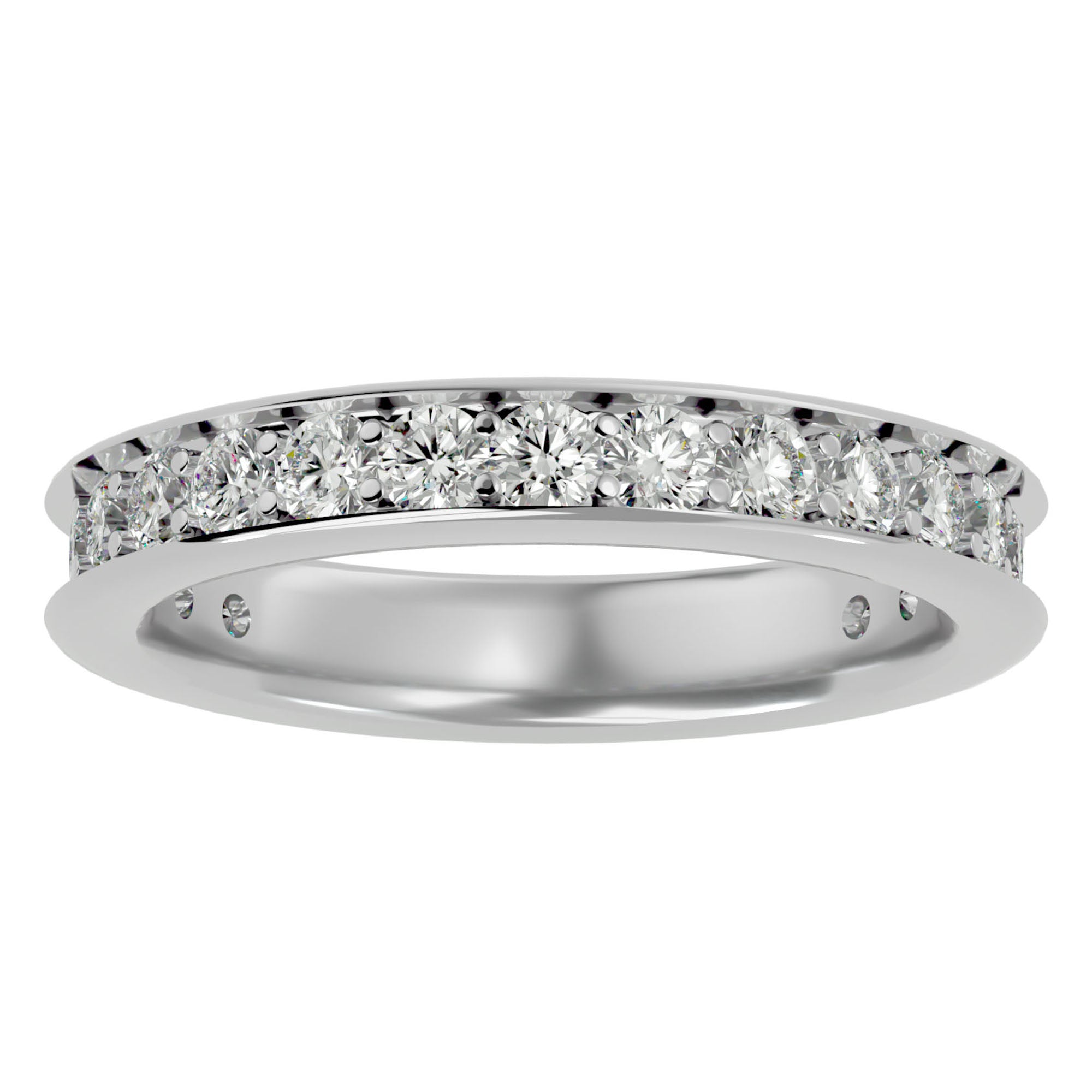 Verighetă cu Diamante Naturale Eternity de 1.12 ct din Platina - Castelo.ro
