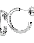 Cercei Hoop Cu Diamante Create în Laborator de 0.70 ct din - Castelo.ro