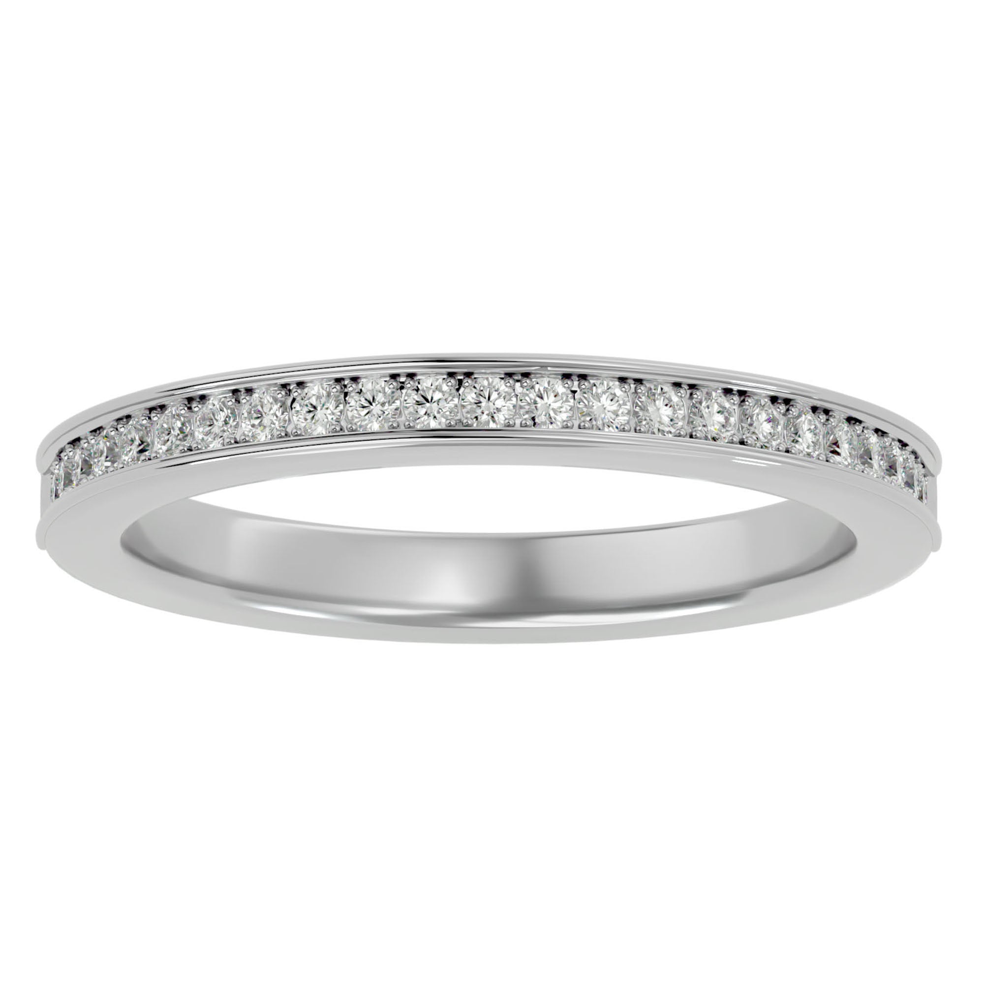 Inel Eternity din Aur 14k Cu Diamante Create în Laborator de 0.19 ct din 14k Aur Alb - Castelo.ro
