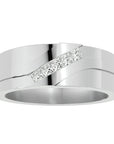 Verighetă Prestigiu cu Moissanite de 0.36 ct din Platina - Castelo.ro