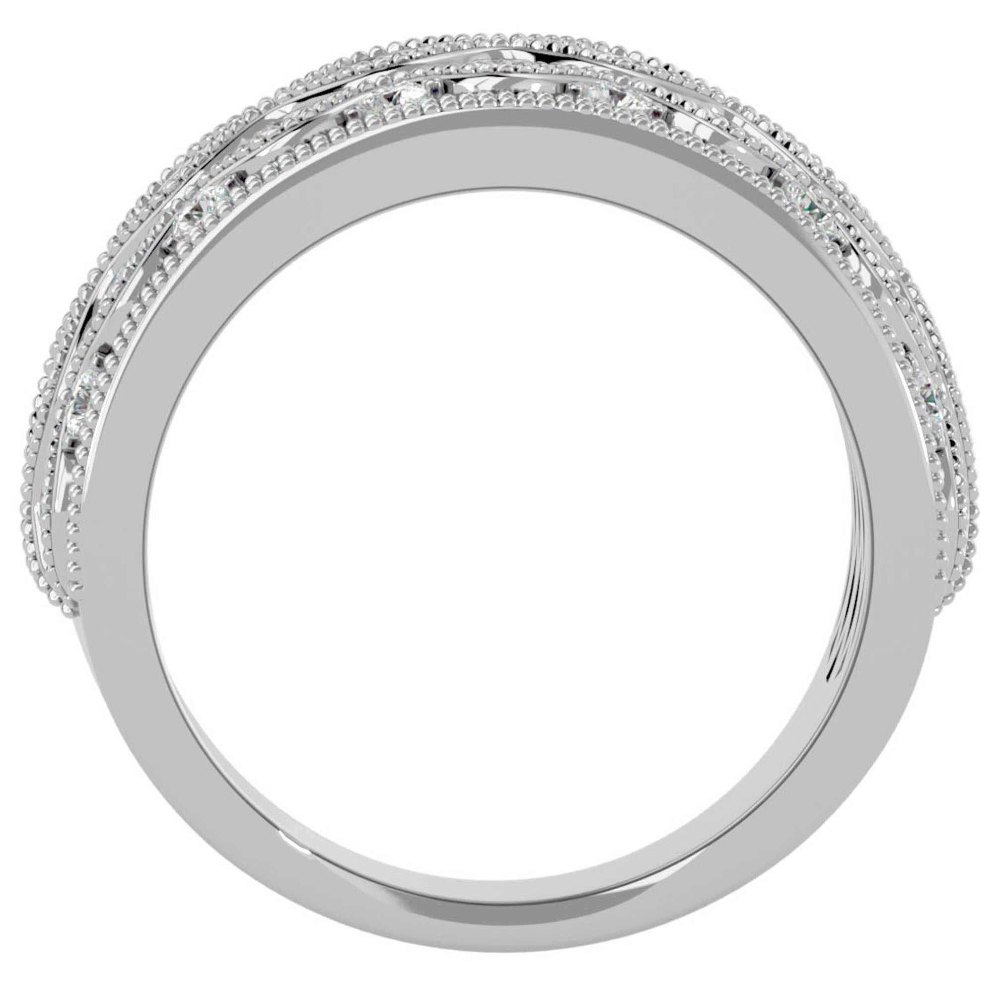 Inel Regal Vintage din Aur 14k cu Diamante Naturale de 1.73 ct din 14k Aur Alb - Castelo.ro