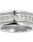 Verighetă Juliette din Aur 14k cu Bandă De Diamante Naturale de 1.01 ct din 14k Aur Alb - Castelo.ro