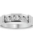 Inel Radiant din Aur 14k cu Diamante Create în Laborator de 0.51 ct din 14k Aur Alb - Castelo.ro