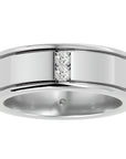 Verighetă Forte cu Diamante Naturale de 0.28 ct din Platina - Castelo.ro