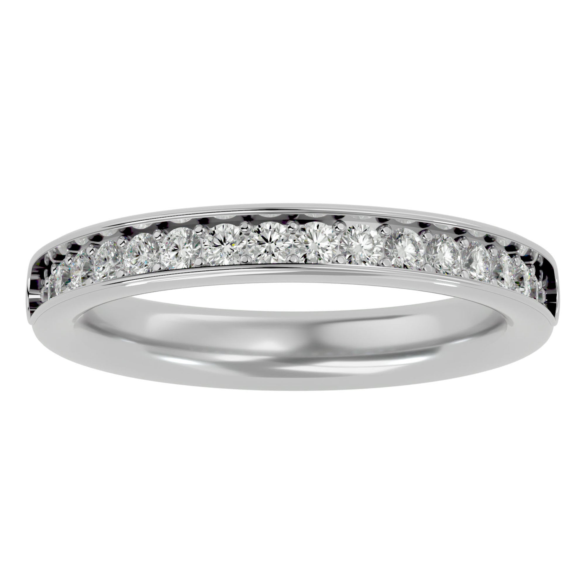 Inel Eternity Cu Diamante Naturale de 0.41 ct din Platina - Castelo.ro