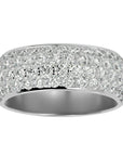 Inel Nupțial Pavé din Aur 14k cu Diamante Create în Laborator de 1.87 ct din 14k Aur Alb - Castelo.ro