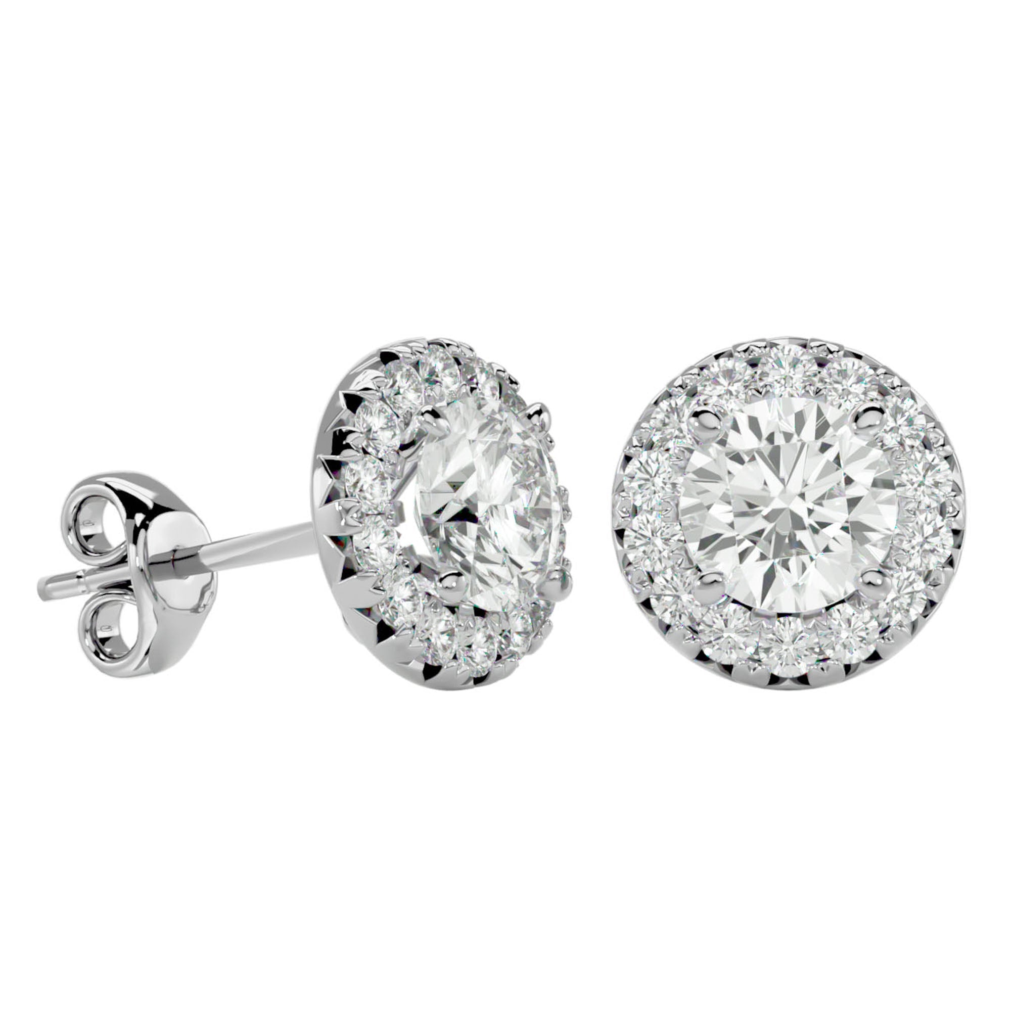 Cercei Delicați Aurora Cu Diamante Naturale de 0.99 ct din - Castelo.ro